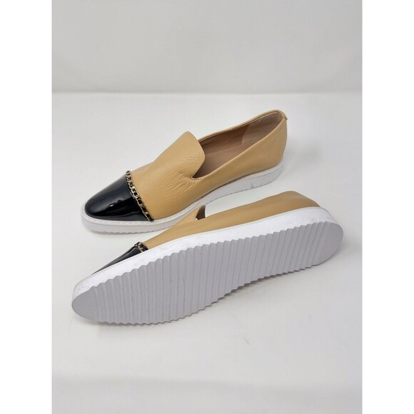 Karl Lagerfeld Womens Flats Brown Caralee Leather Loafer Buckle Slip On US 7.5 M - Picture 5 of 9